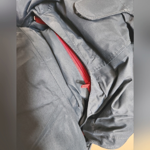 EUC Men's Columbia Omni Tech Red Gray Removable Hood Jacket, Size Large - Picture 10 of 15